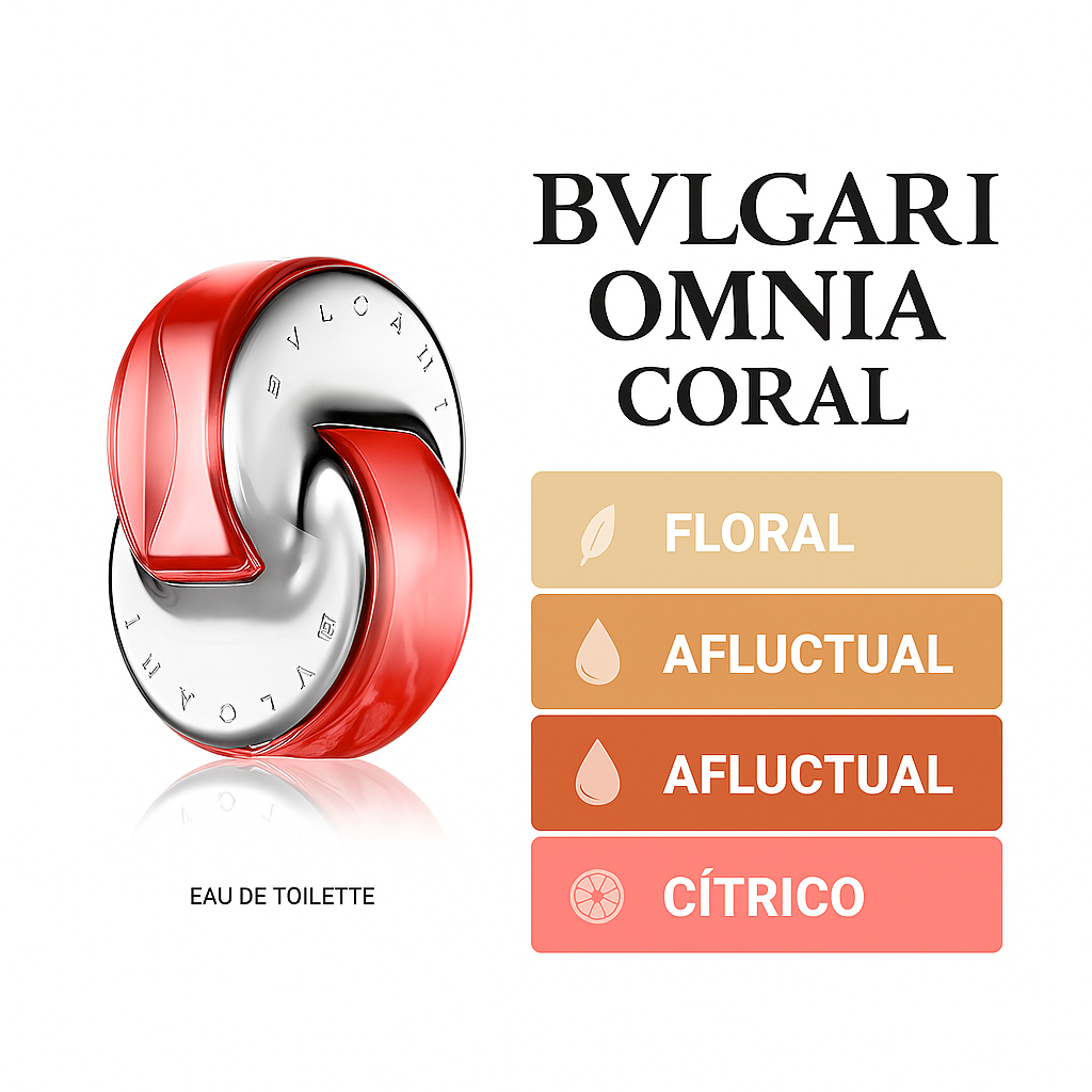 BVLGARI OMNIA CORAL Perfumes exclusivos | Tiempo & Fragancia
