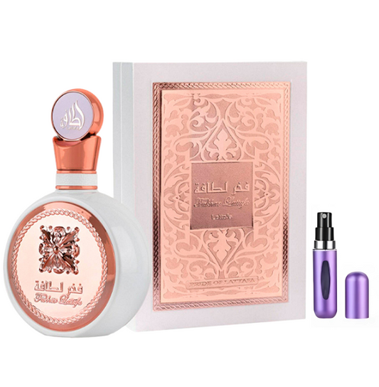 LATTAFA FAKHAR ROSE ESTUCHE DE LUJO Perfumes exclusivos | Tiempo & Fragancia