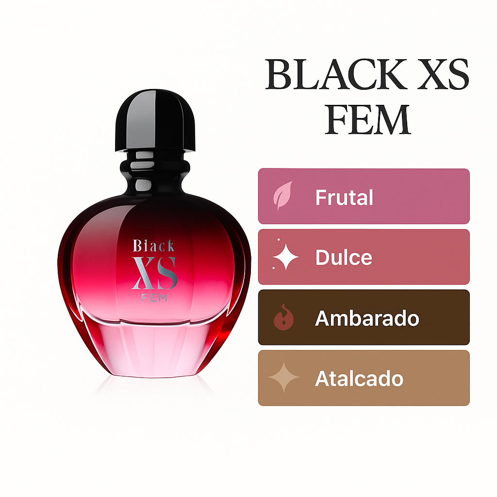 BLACK XS FEM Perfumes exclusivos | Tiempo & Fragancia