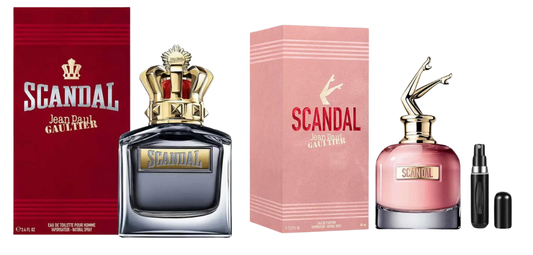 PROMO DUO SCANDAL POUR HOMME + SCANDAL POUR FEMME Perfumes exclusivos | Tiempo & Fragancia