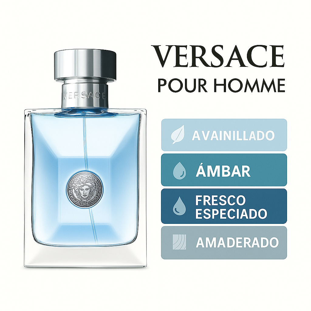 VERSACE POUR HOMME Perfumes exclusivos | Tiempo & Fragancia